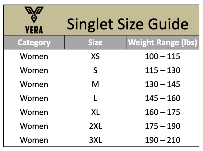 YERA Women's Premier Combat Singlet